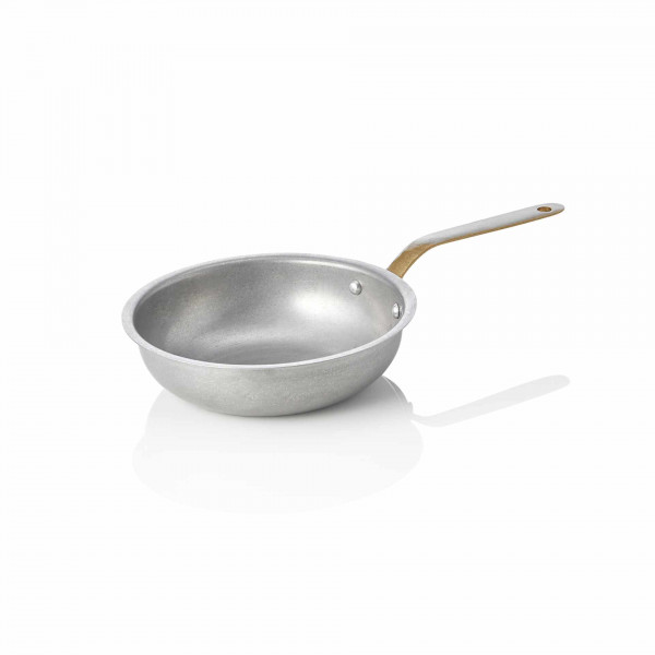 Servierpfanne - Chromnickelstahl / Messing - rund - Serie Vintage-2041.016
