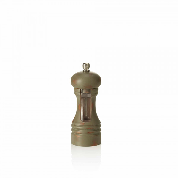 Salzmühle / Pfeffermühle - Holz / Edelstahl - olivgrün-2459.015