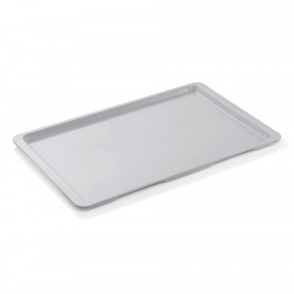 Euronorm-Tablett - Serie 9605 - Polyester - lichtgrau - Stapelnocken - 9605.531