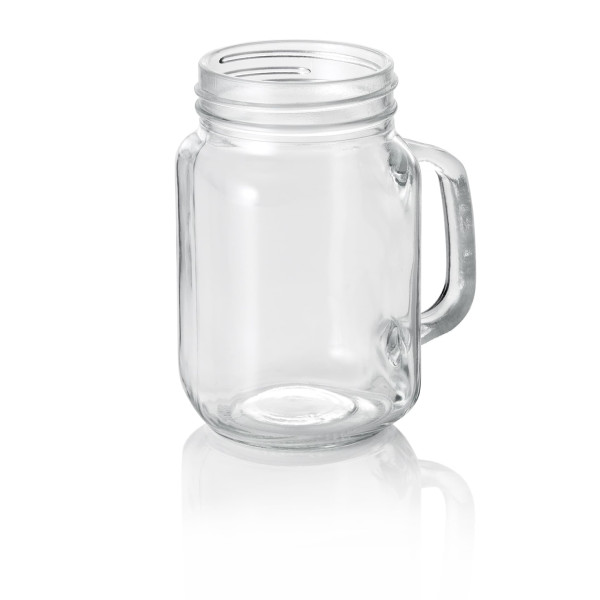 Trinkglas - Limonade - Deckel mit Trinkhalm separat